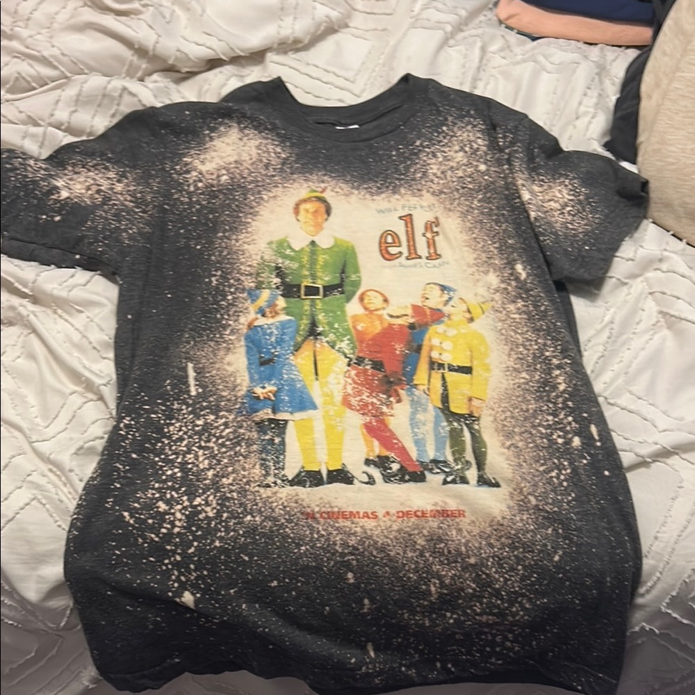 Elf Movie Graphic Kids T-Shirt - Black